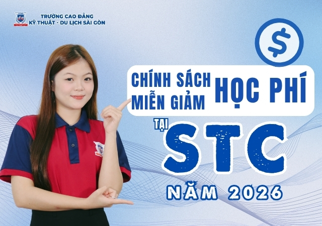 Trường Cao đẳng STC thực hiện chính sách miễn giảm học phí ngành CNTT năm 2026 Trường Cao đẳng STC thực hiện chính sách miễn giảm học phí ngành CNTT năm 2026