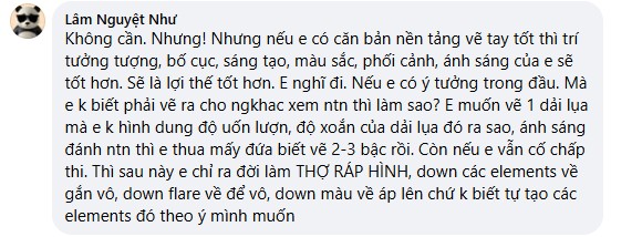 “Đàn anh” đi trước khẳng định vẽ tay không bắt buộc, nhưng có thì hơn hẳn