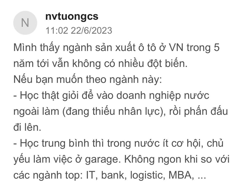 Nhiều người nhận định ngành nghề có nhiều triển vọng phát triển