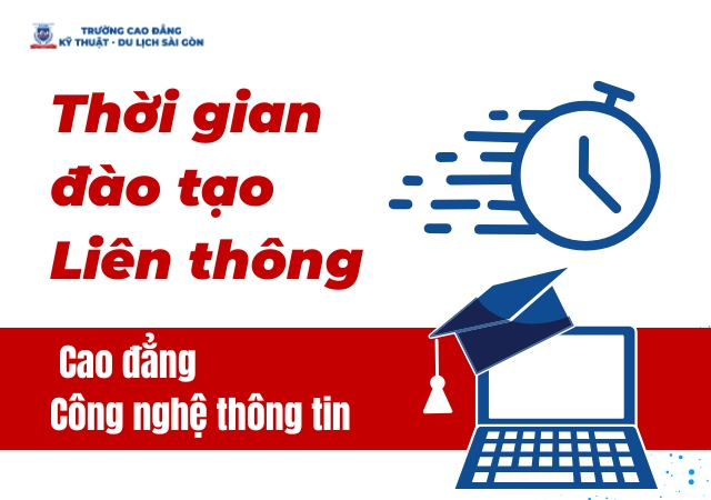 Thời gian đào tạo Liên thông Cao đẳng Công nghệ thông tin chi tiết Thời gian đào tạo Liên thông Cao đẳng Công nghệ thông tin chi tiết
