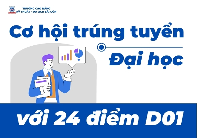 Cơ hội trúng tuyển Đại học với 24 điểm D01 có cao không? Cơ hội trúng tuyển Đại học với 24 điểm D01 có cao không?