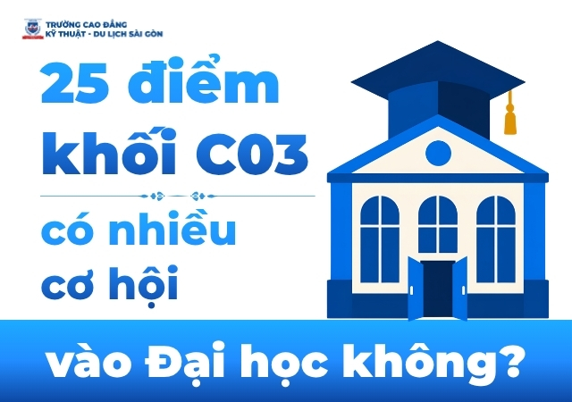 Với mức 25 điểm khối C03 có nhiều cơ hội vào Đại học không? Với mức 25 điểm khối C03 có nhiều cơ hội vào Đại học không?