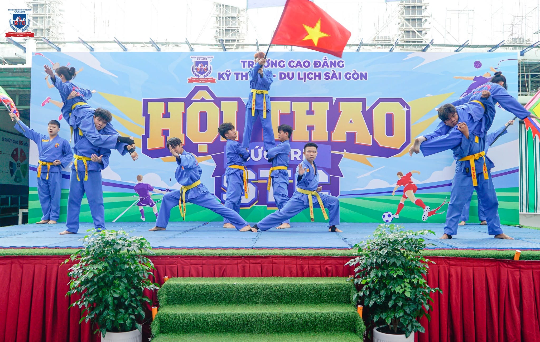 Phần biểu diễn võ Vovinam mang đến điểm nhấn ấn tượng